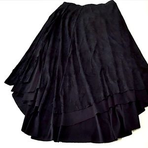 Surrealist Size M Black Asymmetrical Hem Skirt